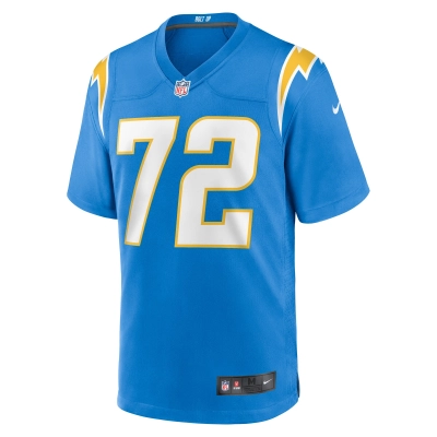 Men's Los Angeles Chargers Jerrod Clark Powder Blue Team Game Jersey 02