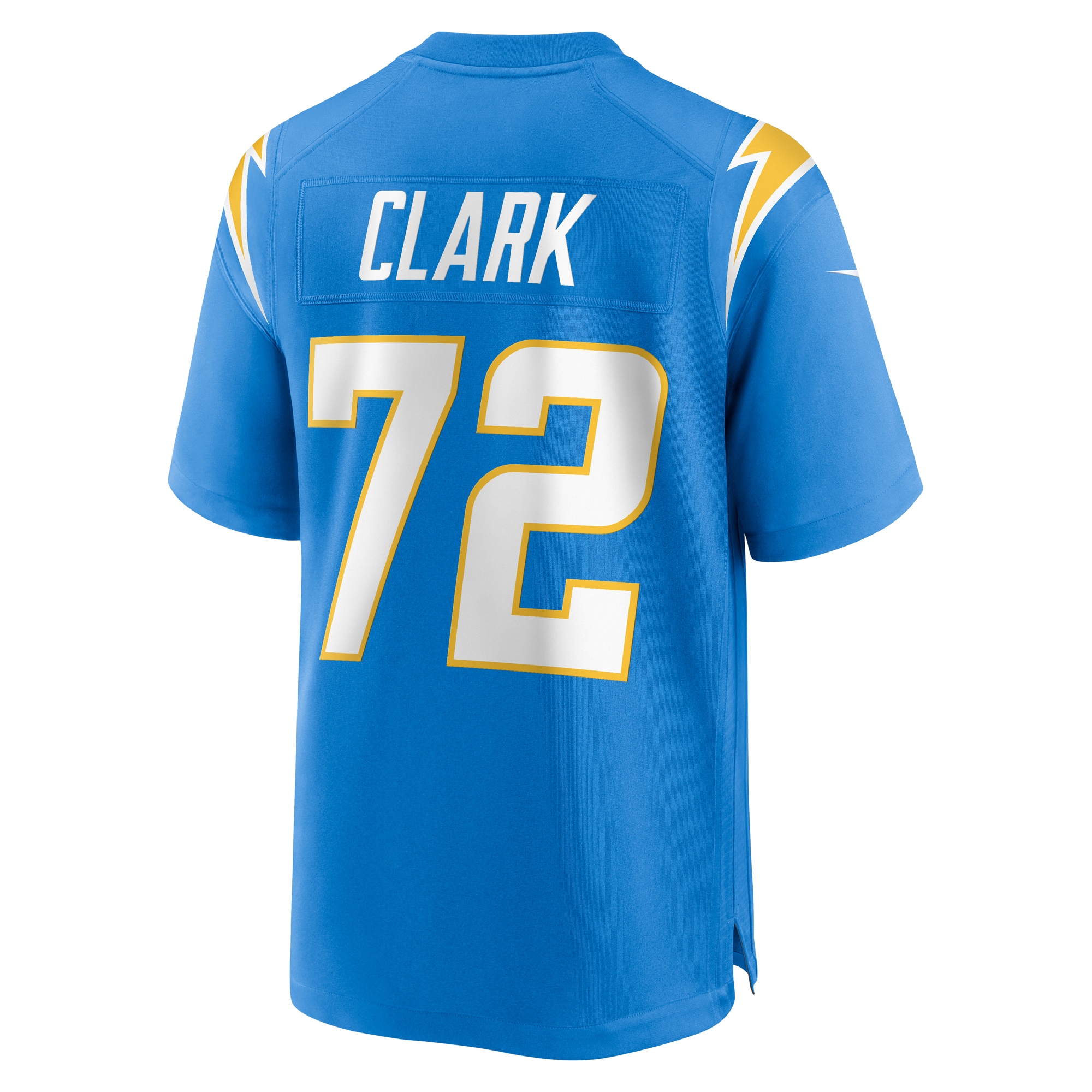 Men's Los Angeles Chargers Jerrod Clark Powder Blue Team Game Jersey