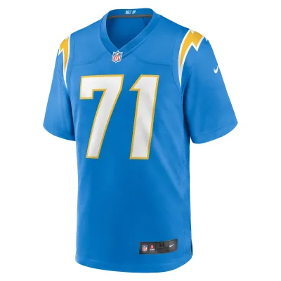 Men's Los Angeles Chargers Jordan McFadden Powder Blue Team Game Jersey 02