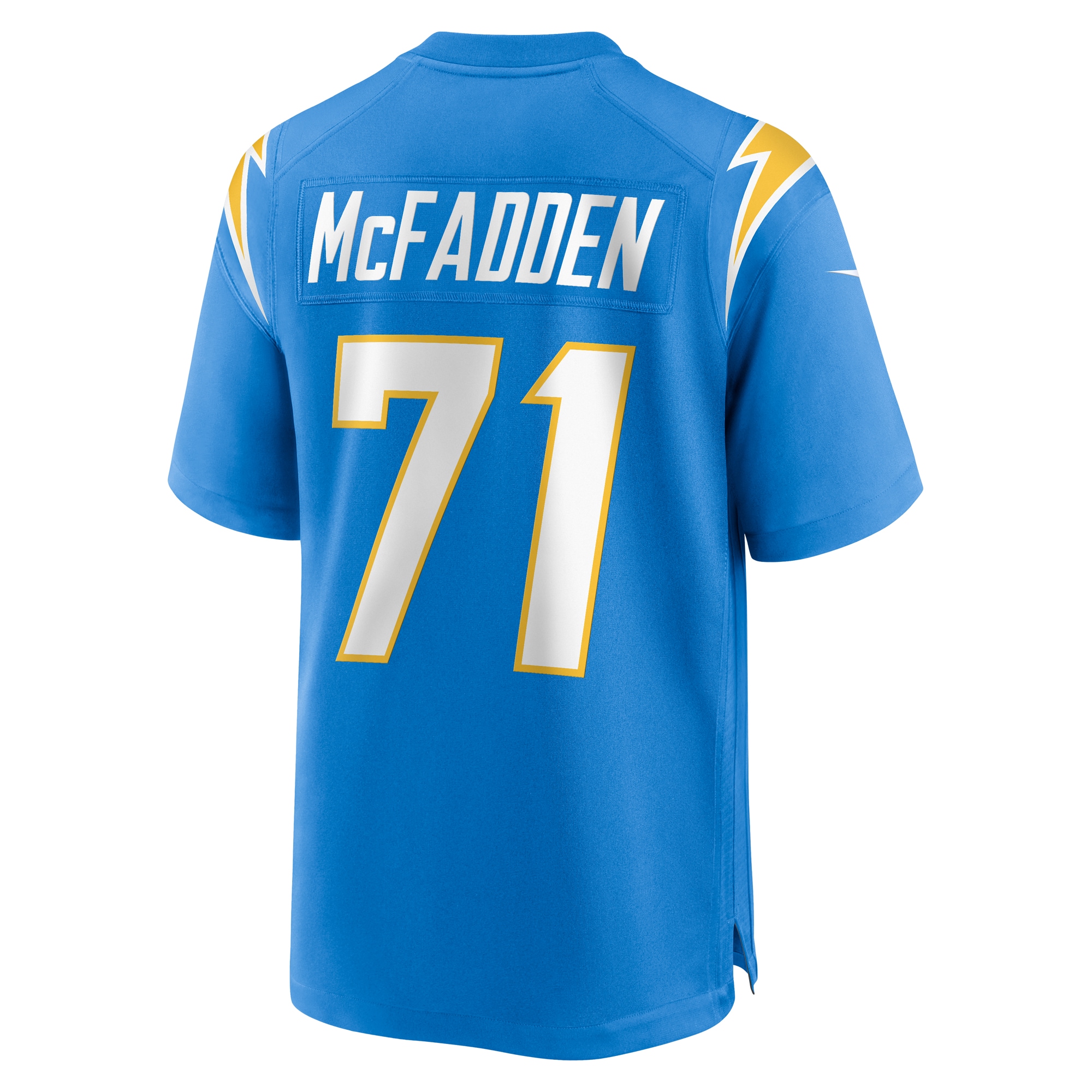 Men's Los Angeles Chargers Jordan McFadden Powder Blue Team Game Jersey