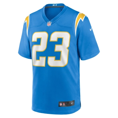 Men's Los Angeles Chargers Matt Hankins Powder Blue Team Game Jersey 02