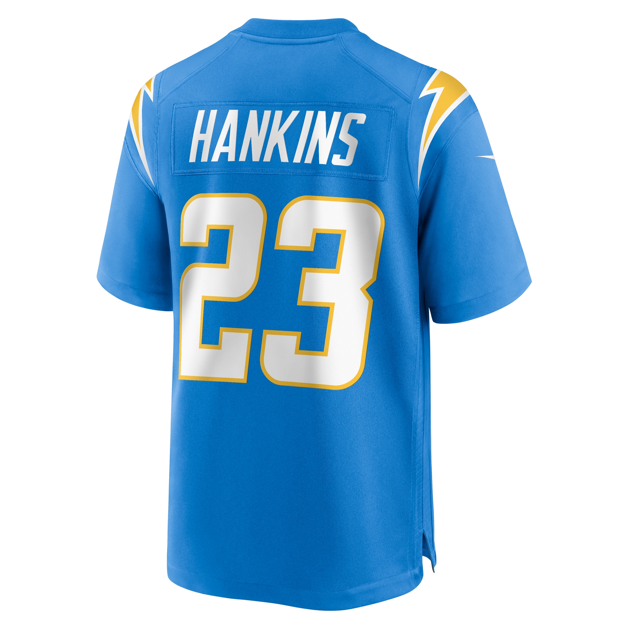 Men's Los Angeles Chargers Matt Hankins Powder Blue Team Game Jersey