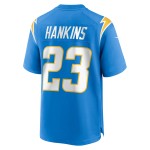Men's Los Angeles Chargers Matt Hankins Powder Blue Team Game Jersey
