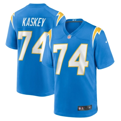 Men's Los Angeles Chargers Matt Kaskey Powder Blue Team Game Jersey 01