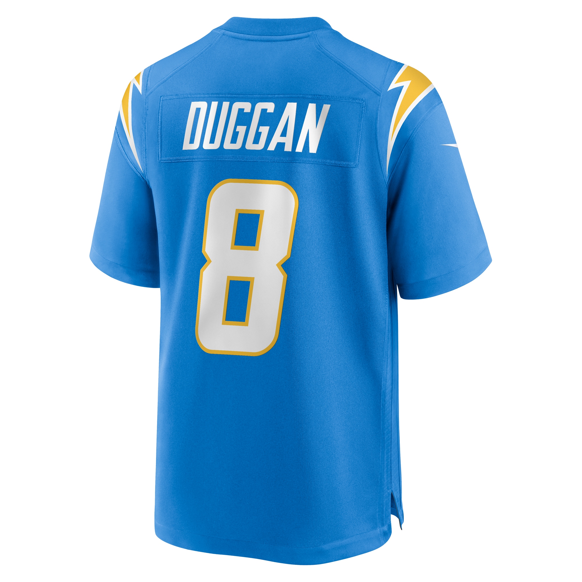 Men's Los Angeles Chargers Max Duggan Powder Blue Team Game Jersey