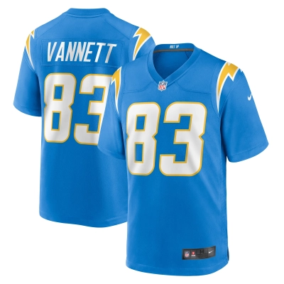 Men's Los Angeles Chargers Nick Vannett Powder Blue Team Game Jersey 01