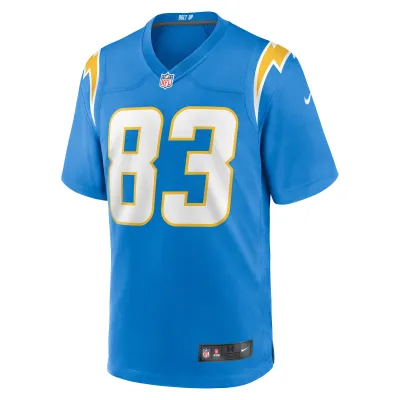 Men's Los Angeles Chargers Nick Vannett Powder Blue Team Game Jersey 02