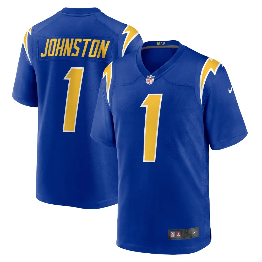 Men's Los Angeles Chargers Quentin Johnston Royal Alternate Game Jersey