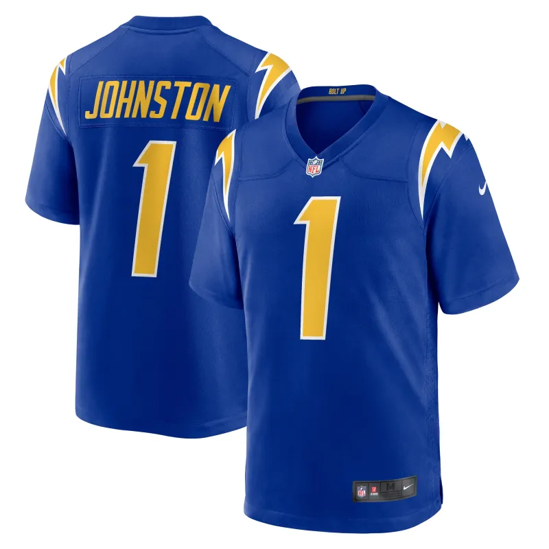 Men's Los Angeles Chargers Quentin Johnston Royal Alternate Game Jersey