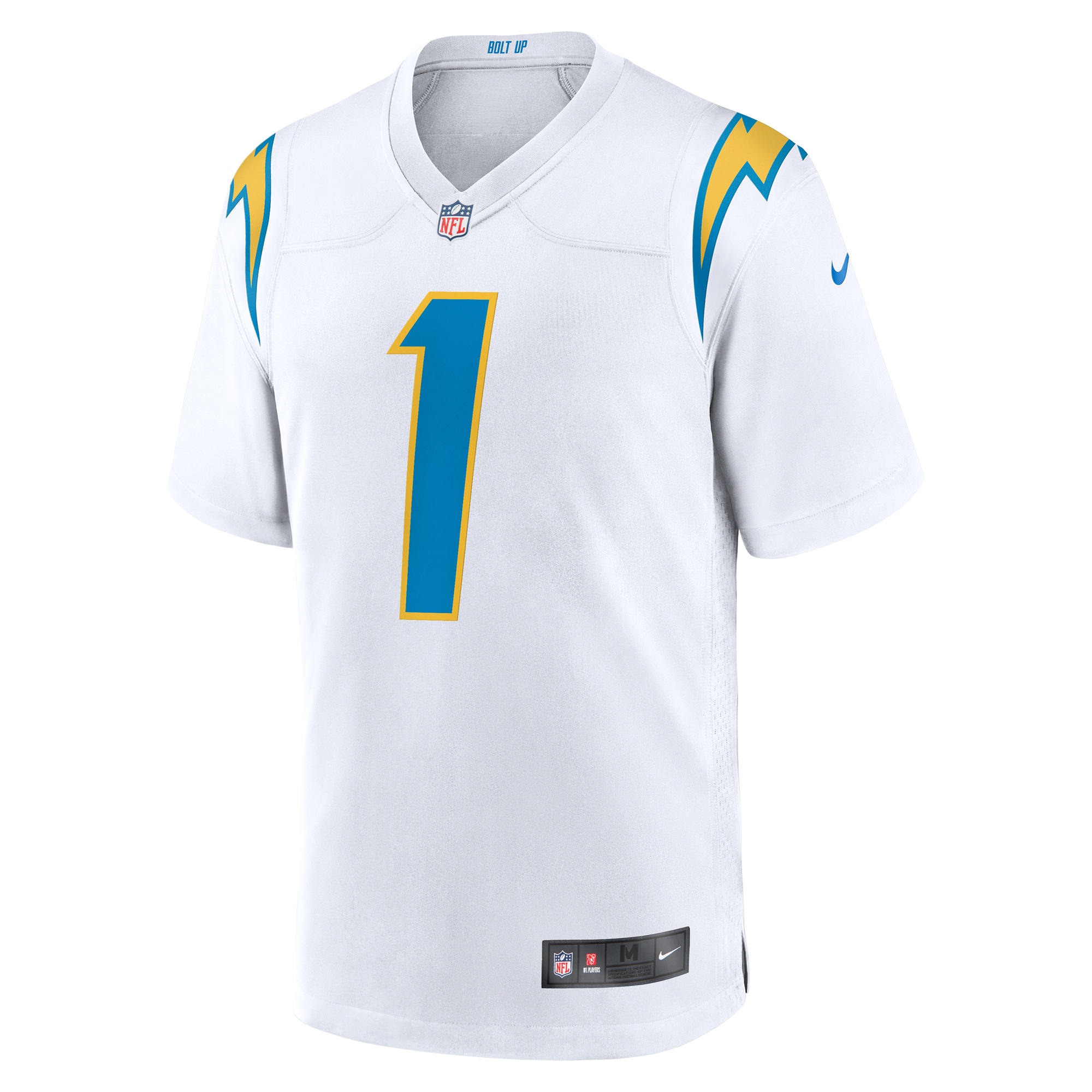 Men's Los Angeles Chargers Quentin Johnston White Away Game Jersey