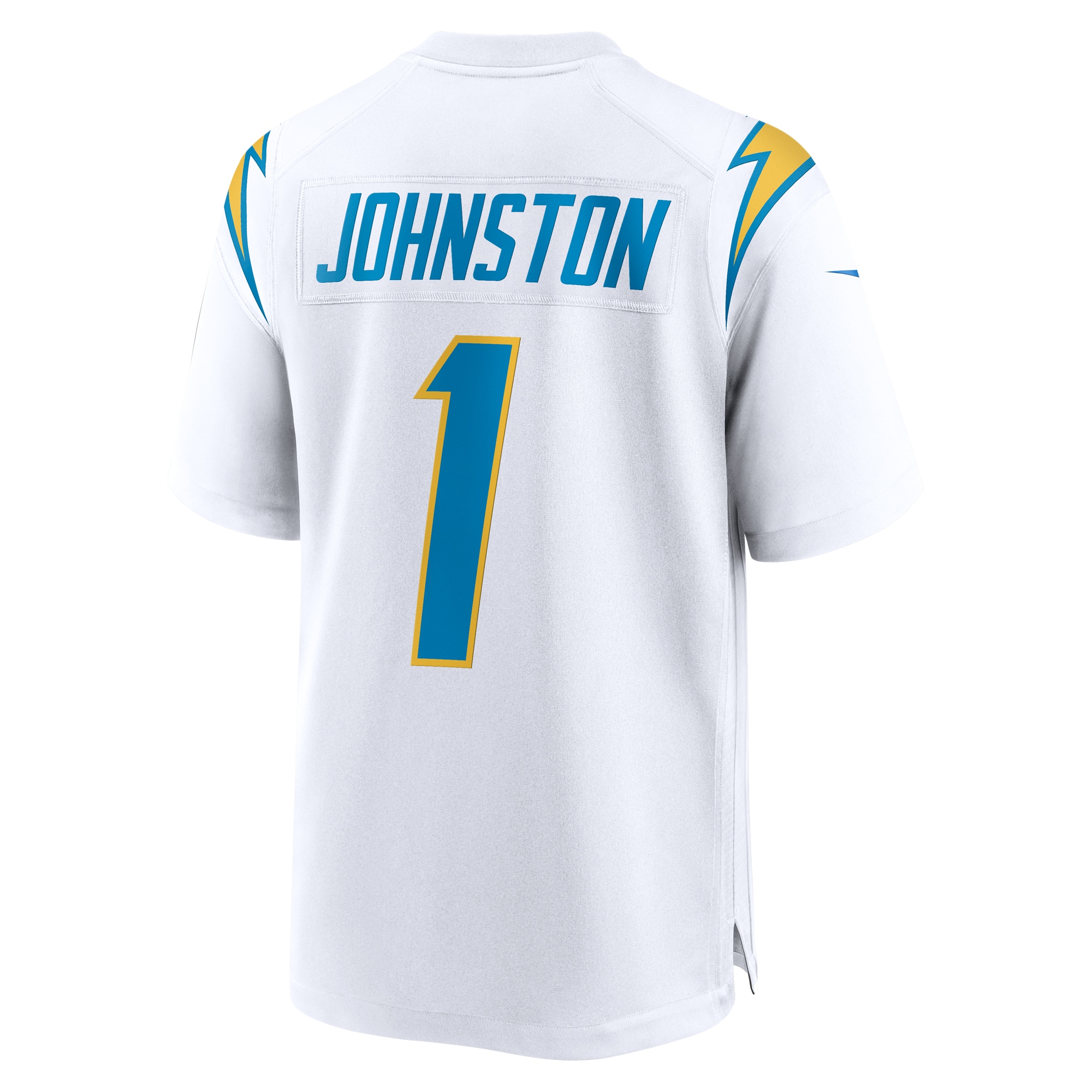 Men's Los Angeles Chargers Quentin Johnston White Away Game Jersey