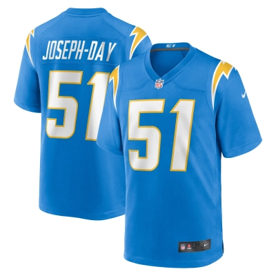 Men's Los Angeles Chargers Sebastian Joseph-Day Powder Blue Game Player Jersey 01