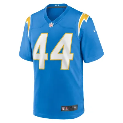 Men's Los Angeles Chargers Tanner Muse Powder Blue Team Game Jersey 02