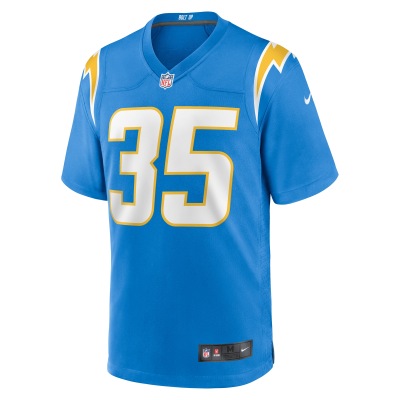 Men's Los Angeles Chargers Terrell Bynum Powder Blue Team Game Jersey 02