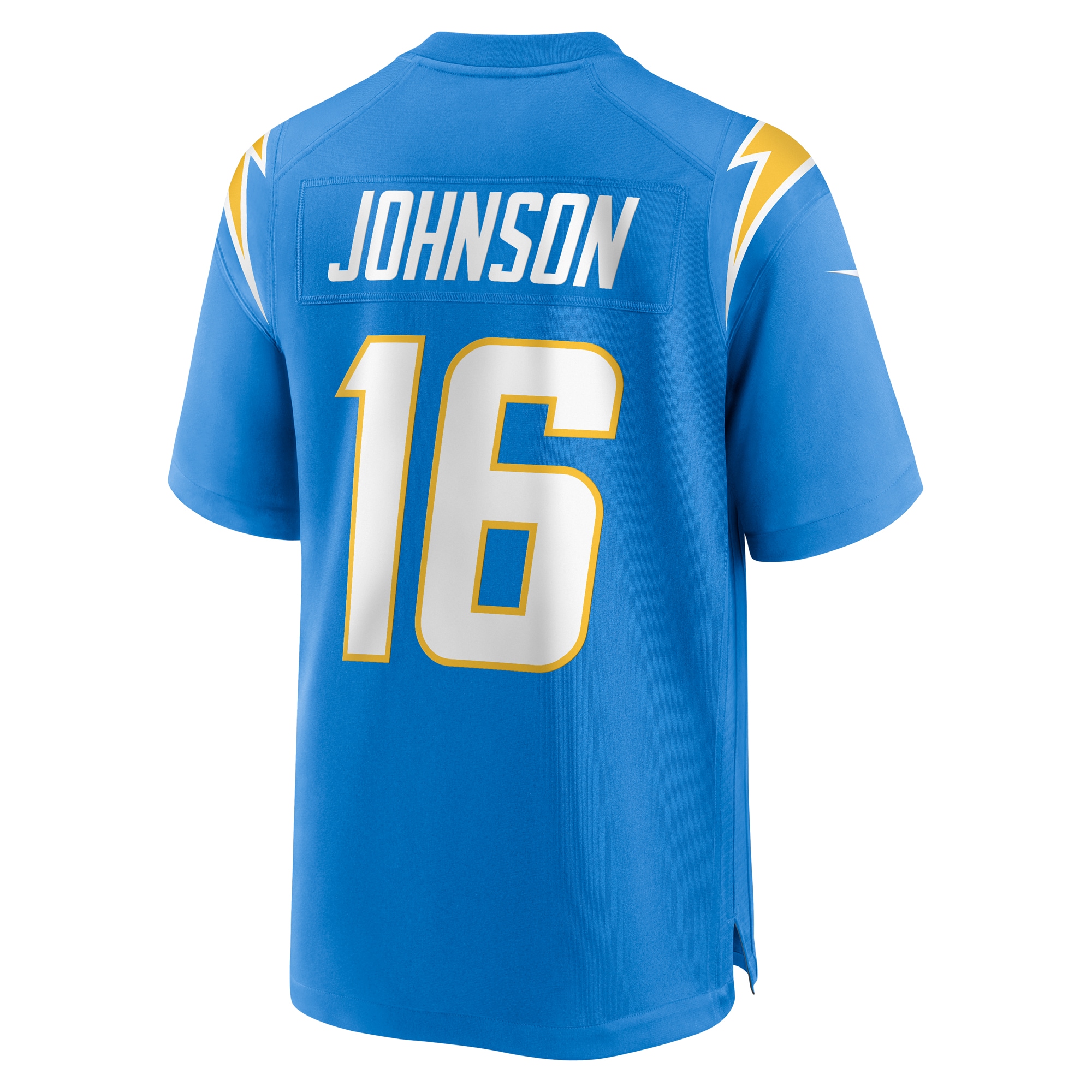 Men's Los Angeles Chargers Tyler Johnson Powder Blue Team Game Jersey