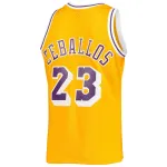 Men's Los Angeles Lakers Cedric Ceballos Gold 1994/95 Hardwood Classics Swingman Jersey