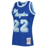 Men's Los Angeles Lakers Elgin Baylor Royal 1996/97 Hardwood Classics NBA 75th Anniversary Diamond Swingman Jersey