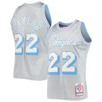 Men's Los Angeles Lakers Elgin Baylor Silver 75th Anniversary 1960/61 Hardwood Classics Swingman Jersey