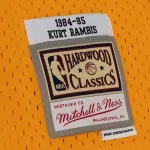 Men's Los Angeles Lakers Kurt Rambis Gold 1984/85 Swingman Jersey