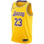 Men's Los Angeles Lakers LeBron James Gold Swingman Player Jersey - Icon Edition