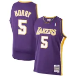 Men's Los Angeles Lakers Robert Horry Purple 1999/00 Hardwood Classics Swingman Jersey