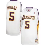 Men's Los Angeles Lakers Robert Horry White 2001/02 Hardwood Classics Swingman Jersey