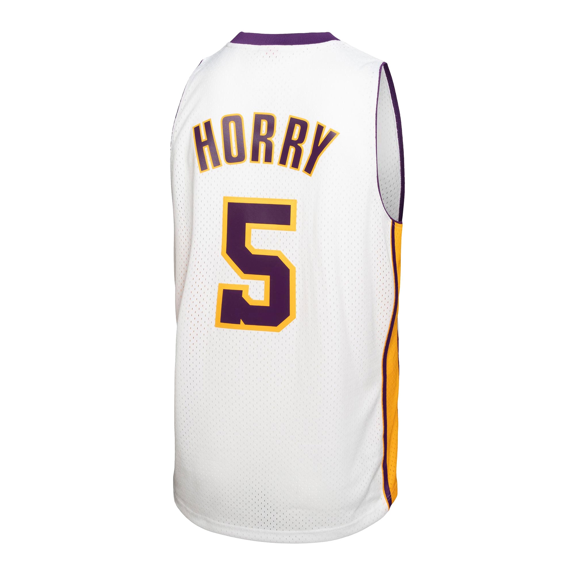 Men's Los Angeles Lakers Robert Horry White 2001/02 Hardwood Classics Swingman Jersey