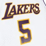 Men's Los Angeles Lakers Robert Horry White 2001/02 Hardwood Classics Swingman Jersey