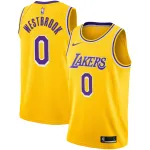 Men's Los Angeles Lakers Russell Westbrook Gold 2020/21 Swingman Player Jersey - Icon Edition
