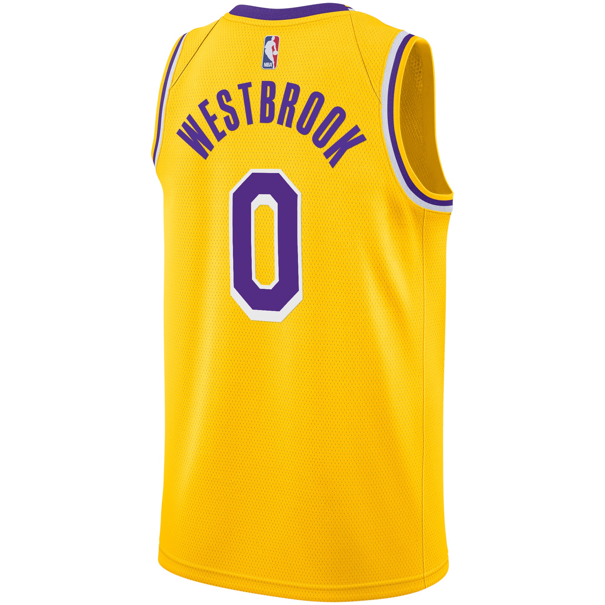 Men's Los Angeles Lakers Russell Westbrook Gold 2020/21 Swingman Player Jersey - Icon Edition