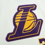 Men's Los Angeles Lakers Shaquille O'Neal Cream Chainstitch Swingman Jersey