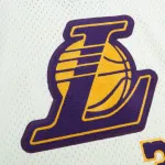 Men's Los Angeles Lakers Shaquille O'Neal Cream Chainstitch Swingman Jersey