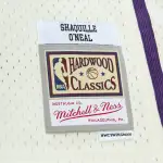 Men's Los Angeles Lakers Shaquille O'Neal Cream Chainstitch Swingman Jersey