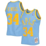 Men's Los Angeles Lakers Shaquille O'Neal Powder Blue 2001/02 Hardwood Classics Swingman Jersey