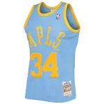 Men's Los Angeles Lakers Shaquille O'Neal Powder Blue 2001/02 Hardwood Classics Swingman Jersey