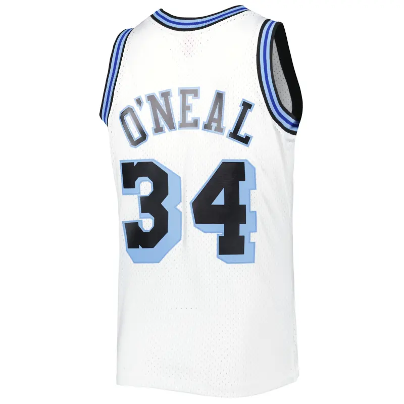 Men's Los Angeles Lakers Shaquille O'Neal White 1996-97 Hardwood Classics Reload 3.0 Swingman Jersey