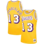 Men's Los Angeles Lakers Wilt Chamberlain Gold 1971/72 Hardwood Classics Swingman Jersey