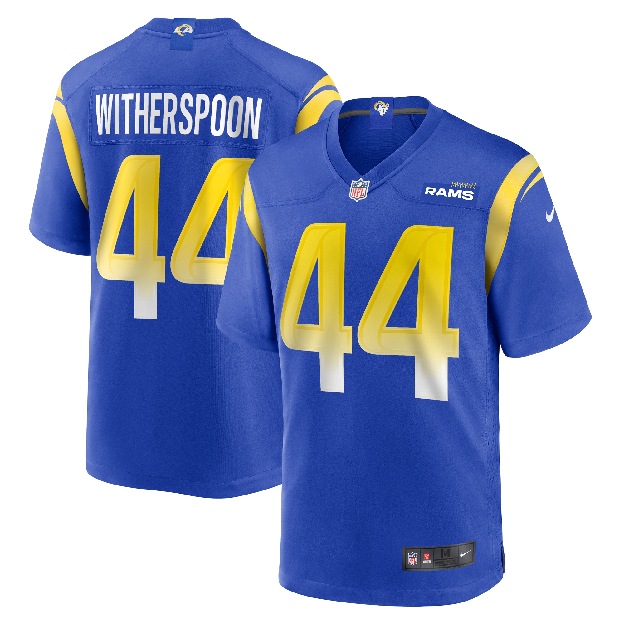 Men's Los Angeles Rams Ahkello Witherspoon  Royal Game Jersey