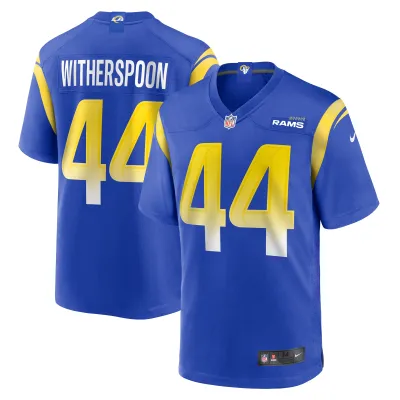 Men's Los Angeles Rams Ahkello Witherspoon  Royal Game Jersey 01