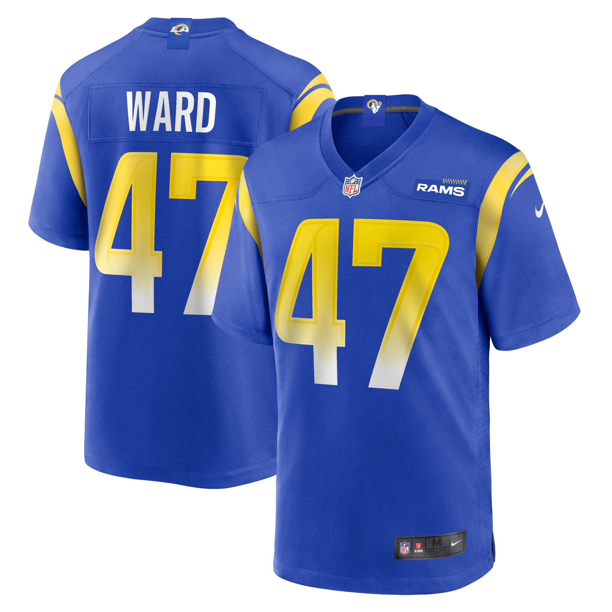 Men's Los Angeles Rams Alex Ward Royal Home Game Jersey