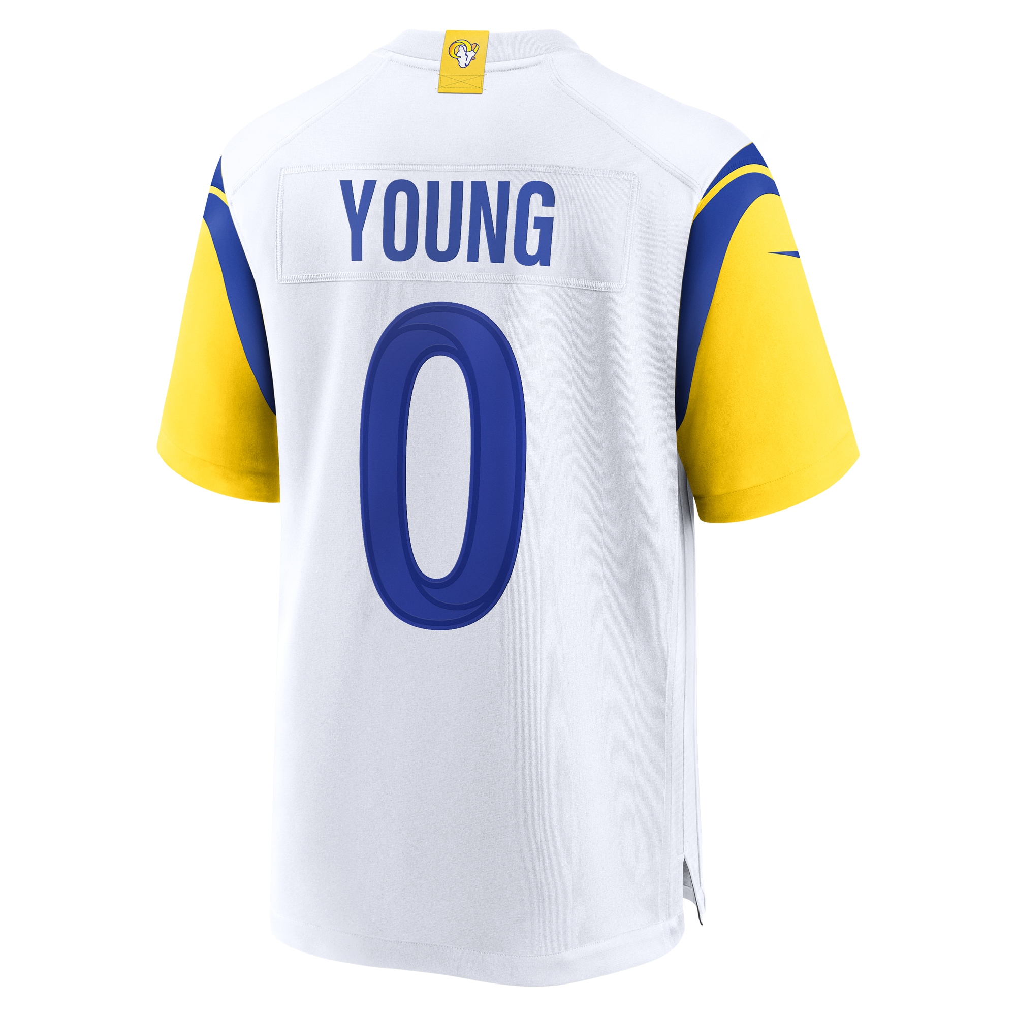 Men's Los Angeles Rams Byron Young  White Team Game Jersey
