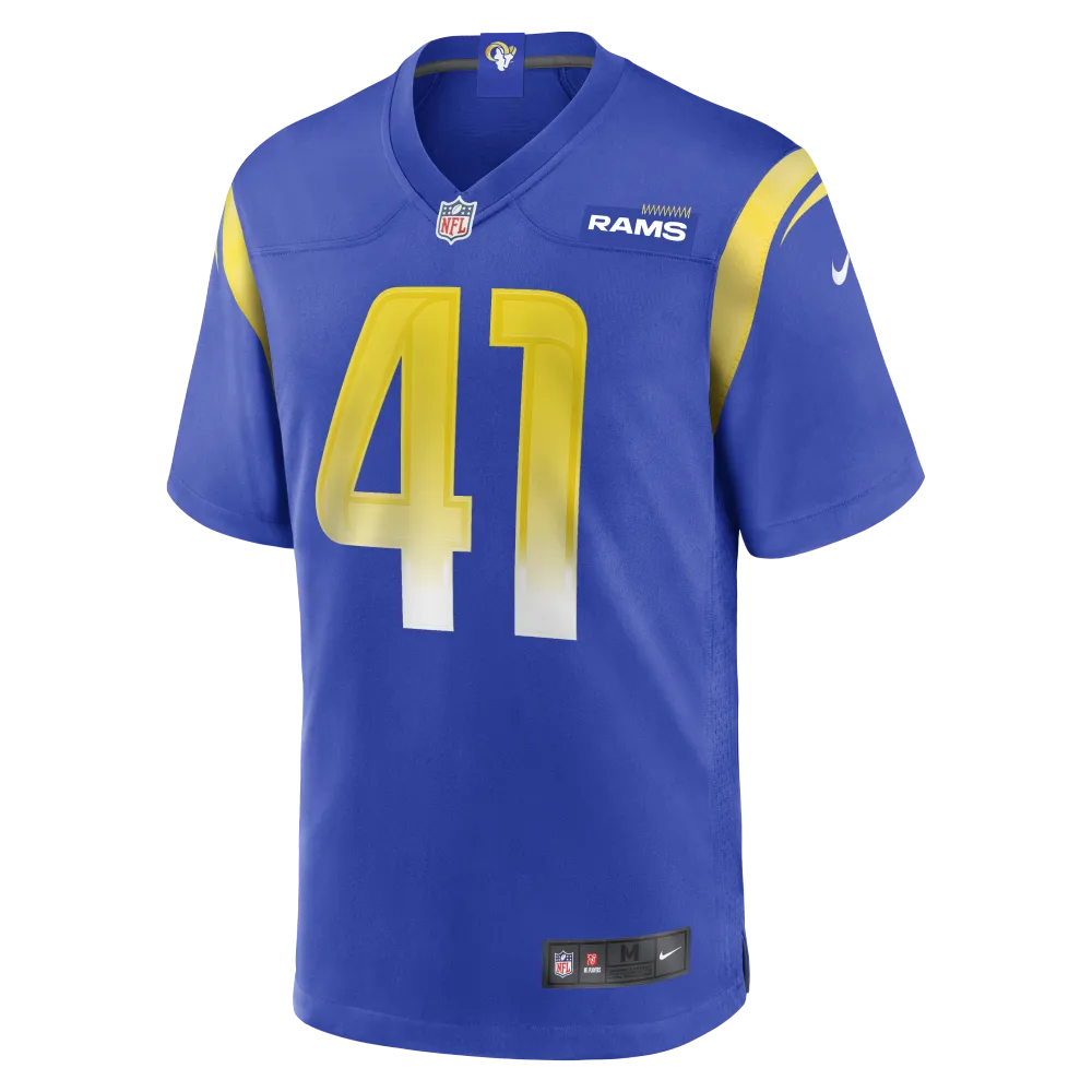 Men's Los Angeles Rams Cameron McCutcheon Royal Game Jersey