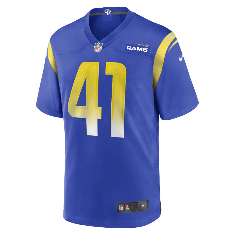 Men's Los Angeles Rams Cameron McCutcheon Royal Game Jersey