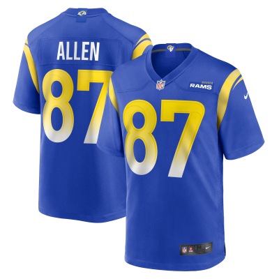 Men's Los Angeles Rams Davis Allen Royal Home Game Jersey 01