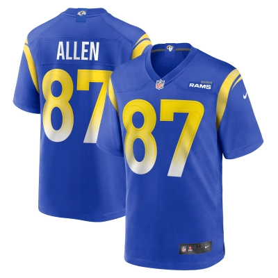 Men's Los Angeles Rams Davis Allen Royal Home Game Jersey 01