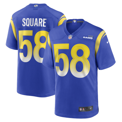 Men's Los Angeles Rams DeAndre Square Royal Game Jersey 01