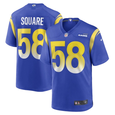 Men's Los Angeles Rams DeAndre Square Royal Game Jersey 01