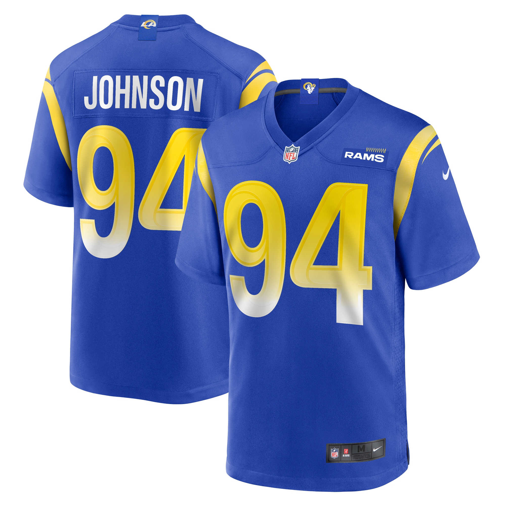 Men's Los Angeles Rams Desjuan Johnson Royal Home Game Jersey