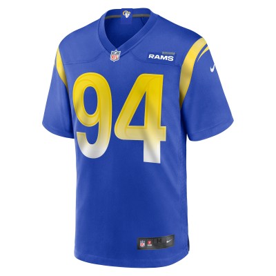 Men's Los Angeles Rams Desjuan Johnson Royal Home Game Jersey 02