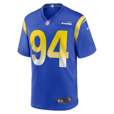 Men's Los Angeles Rams Desjuan Johnson Royal Home Game Jersey 02